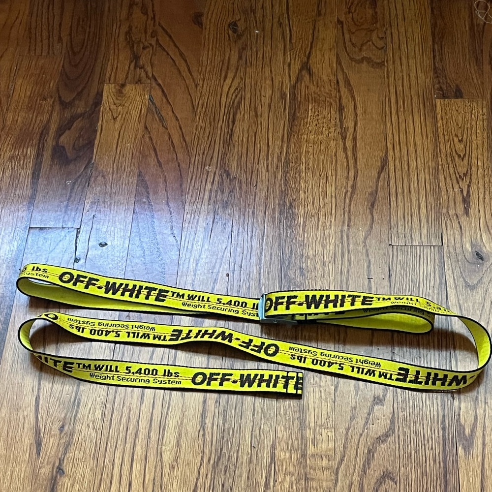 Off-White Yellow and Black Belt